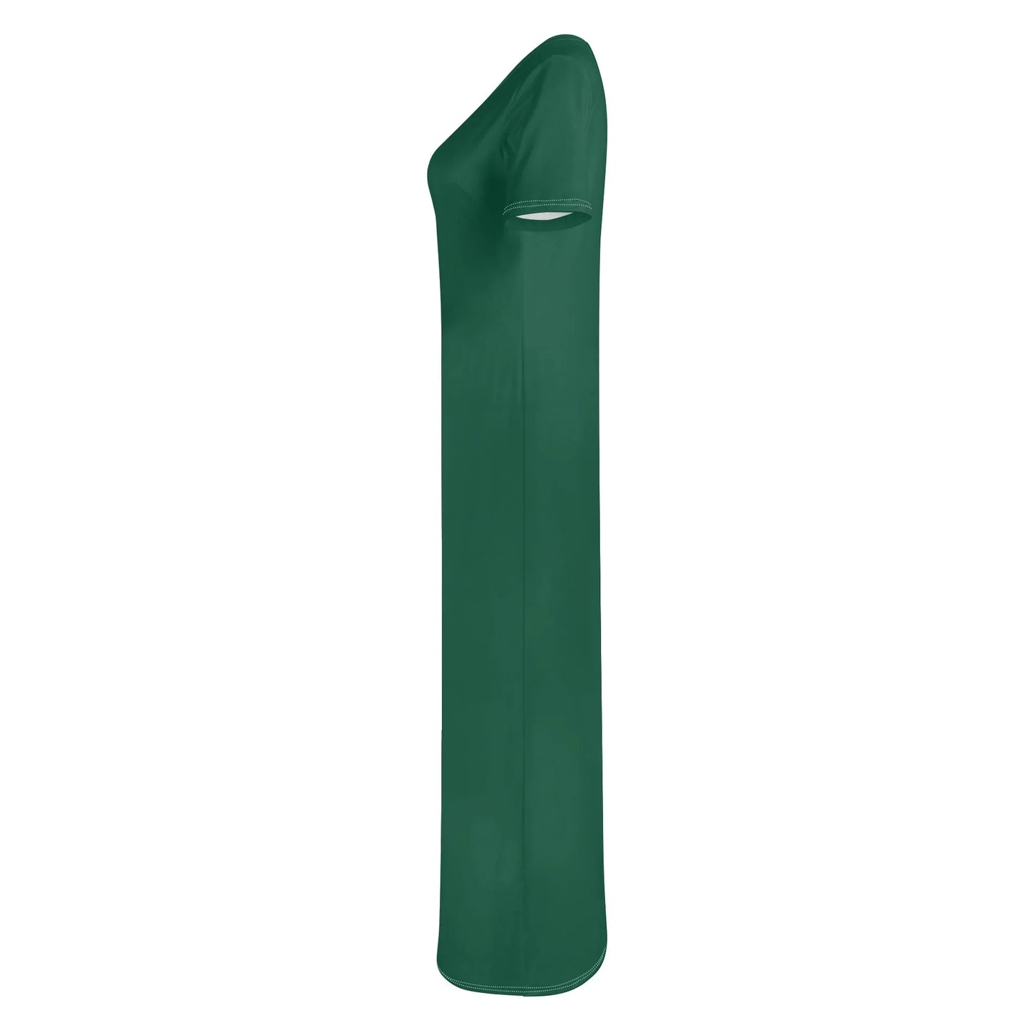 british-racing-green-short-sleeve-long-dress-long-dress-jlr-design-6 - JLR Design