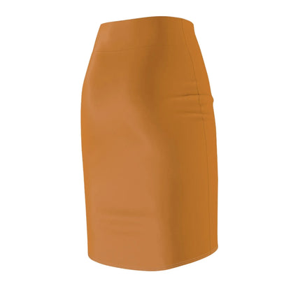 bronze-bleistiftrock-fur-damen-eleganter-mid-waist-rock-mit-stretch-komfort-bleistiftrock-jlr-design-5 - JLR Design