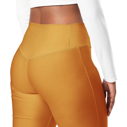 bronze-high-waist-flare-leggings-flare-leggings-jlr-design-11 - JLR Design