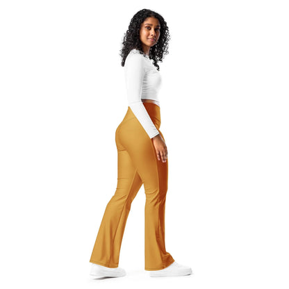 bronze-high-waist-flare-leggings-flare-leggings-jlr-design-12 - JLR Design