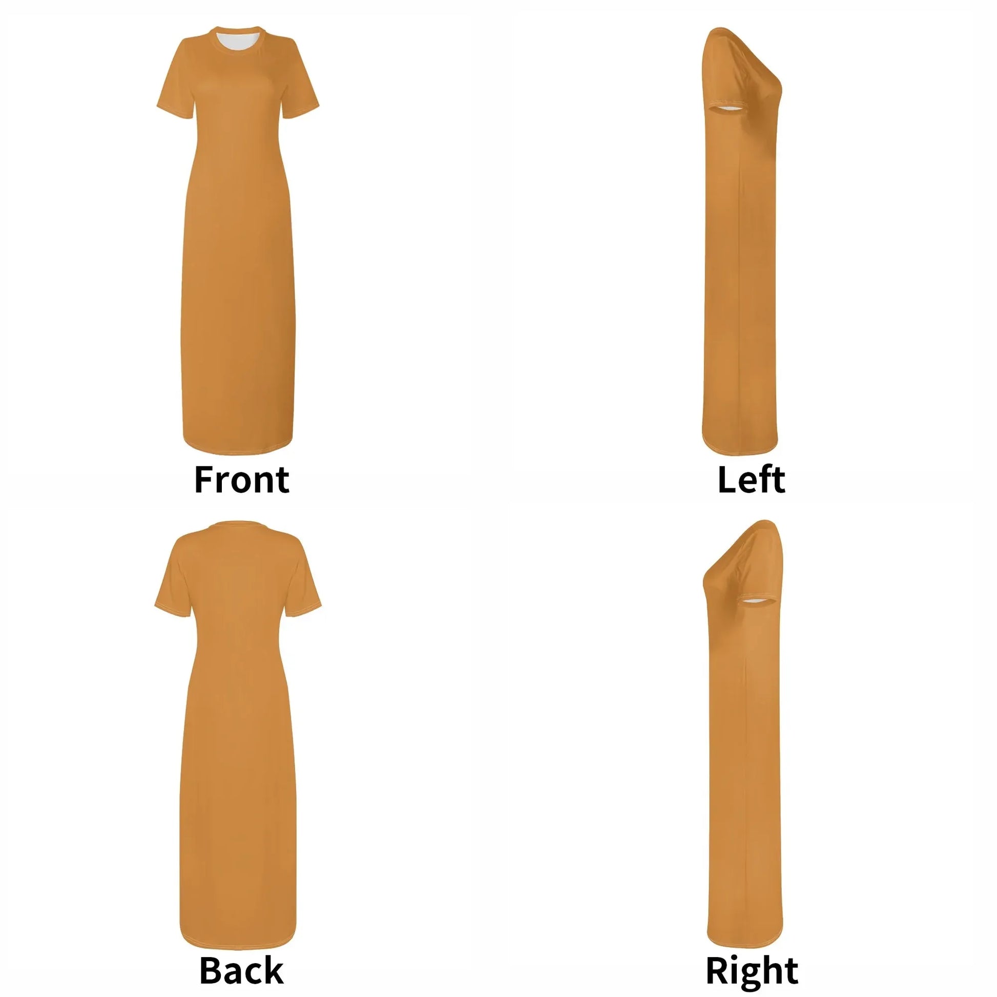 bronze-short-sleeve-long-dress-long-dress-jlr-design-7 - JLR Design