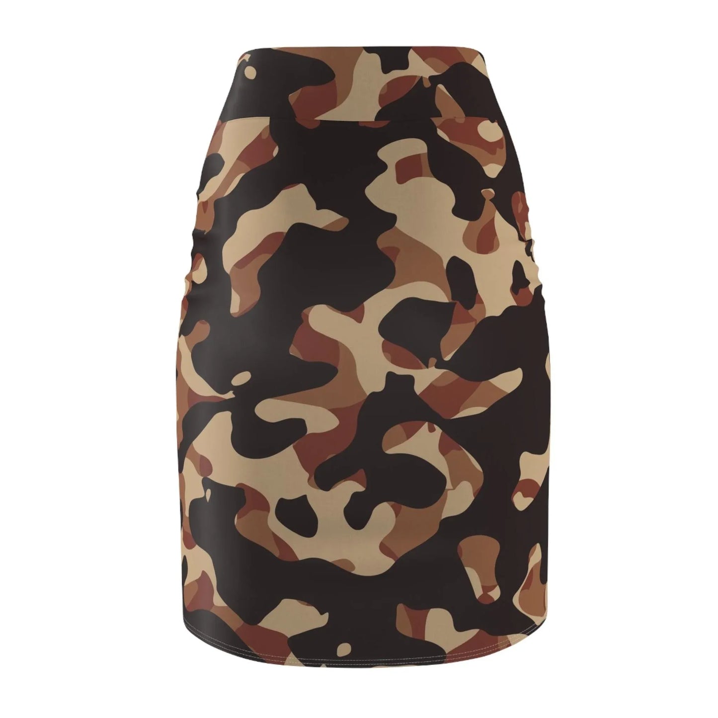 brown-camouflage-bleistiftrock-fur-damen-eleganter-mid-waist-rock-mit-stretch-komfort-bleistiftrock-jlr-design-3 - JLR Design