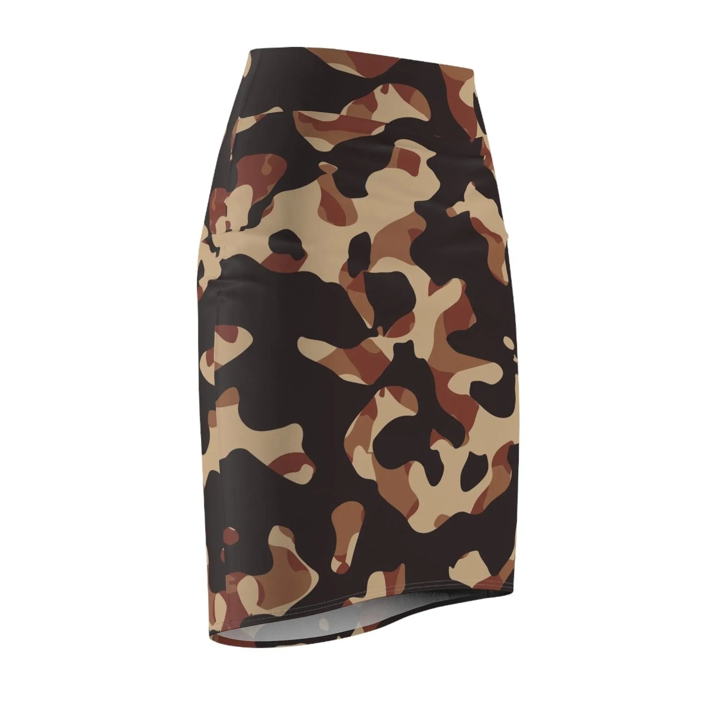 brown-camouflage-bleistiftrock-fur-damen-eleganter-mid-waist-rock-mit-stretch-komfort-bleistiftrock-jlr-design-4 - JLR Design
