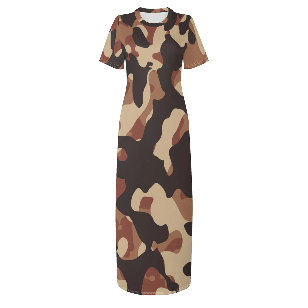 brown-camouflage-bodycon-maxi-dress-long-dress-jlr-design-jlr-design-de-3 - JLR Design
