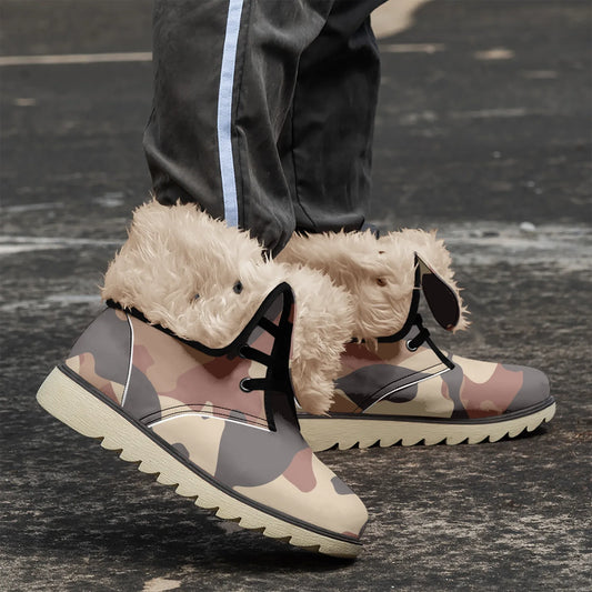 brown-camouflage-chic-boots-mit-pluschfutter-stiefel-jlr-design-1 - JLR Design