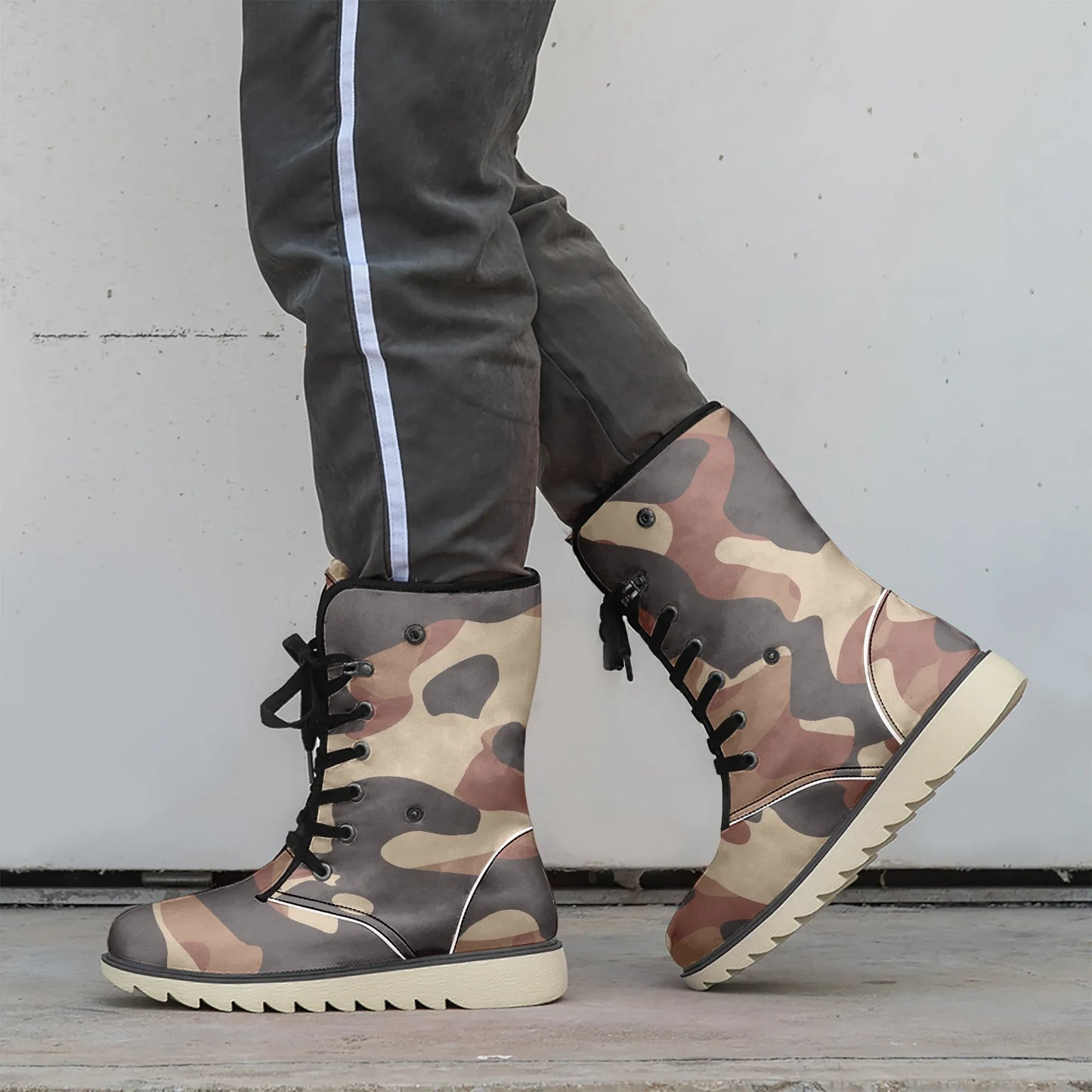 brown-camouflage-chic-boots-mit-pluschfutter-stiefel-jlr-design-2 - JLR Design