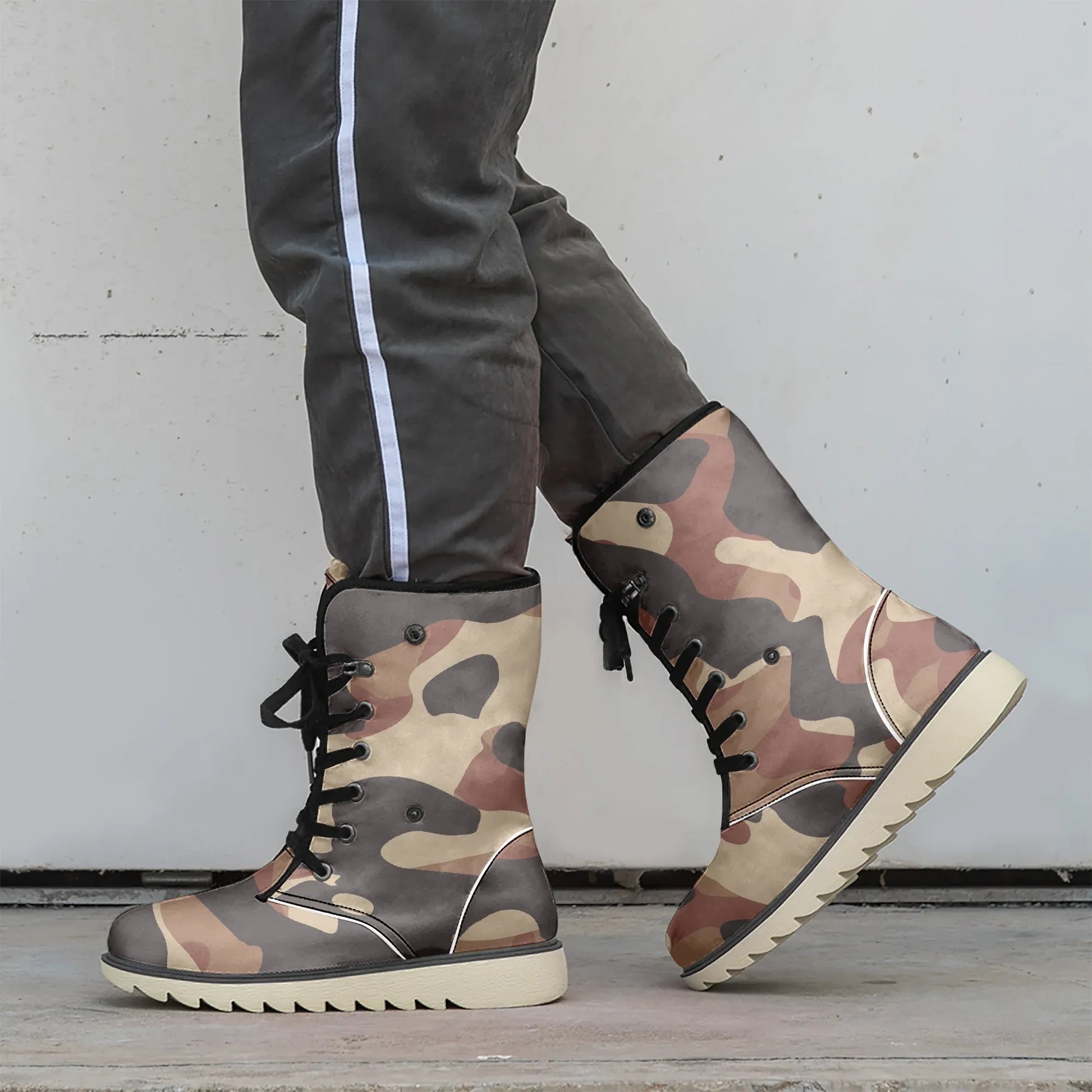 brown-camouflage-chic-boots-mit-pluschfutter-stiefel-jlr-design-2 - JLR Design