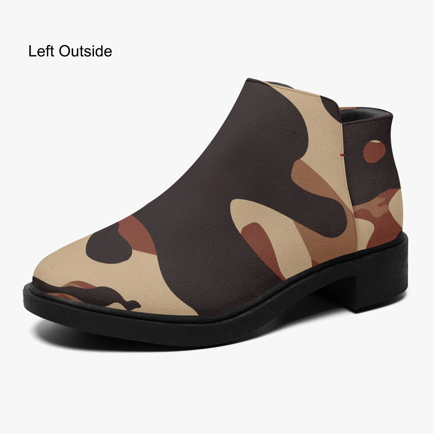 brown-camouflage-elegante-reissverschluss-stiefeletten-stiefeletten-jlr-design-1 - JLR Design