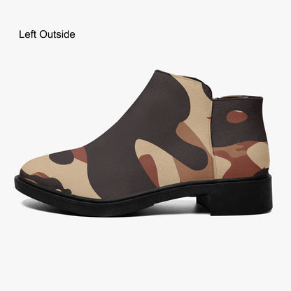 brown-camouflage-elegante-reissverschluss-stiefeletten-stiefeletten-jlr-design-5 - JLR Design