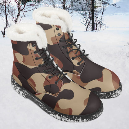brown-camouflage-faux-fur-leder-boots-boots-jlr-design-1 - JLR Design