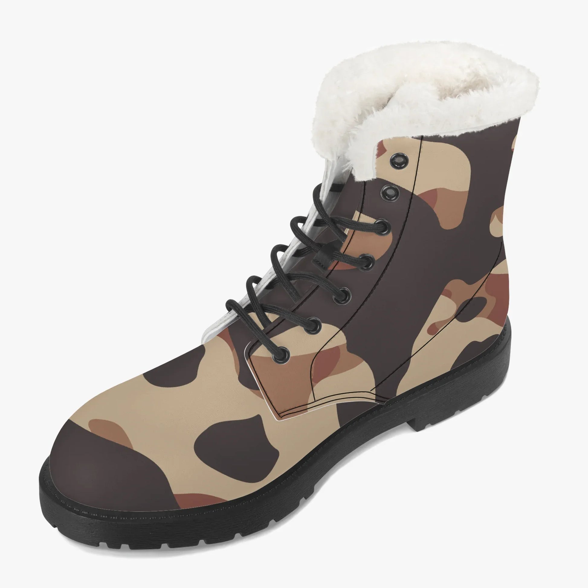 brown-camouflage-faux-fur-leder-boots-boots-jlr-design-3 - JLR Design