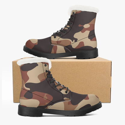 brown-camouflage-faux-fur-leder-boots-boots-jlr-design-5 - JLR Design
