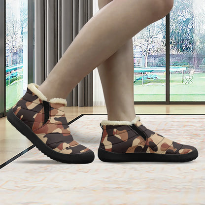 brown-camouflage-faux-fur-slipper-slipper-jlr-design-3 - JLR Design