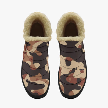 brown-camouflage-faux-fur-slipper-slipper-jlr-design-5 - JLR Design
