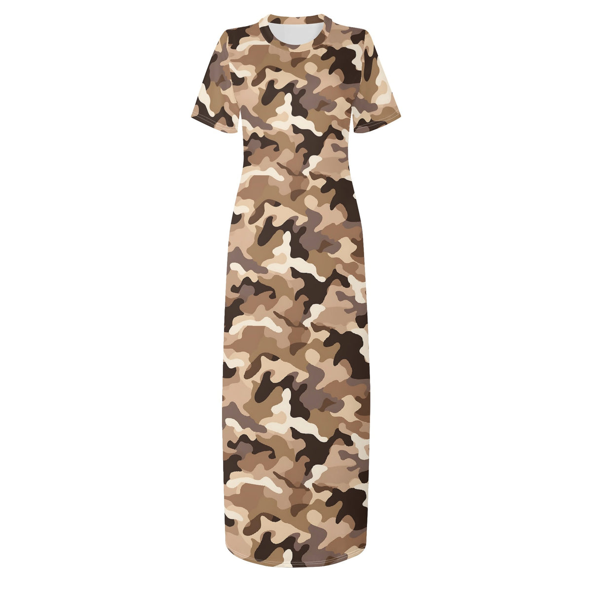 brown-camouflage-v2-bodycon-maxi-dress-long-dress-jlr-design-jlr-design-de-3 - JLR Design