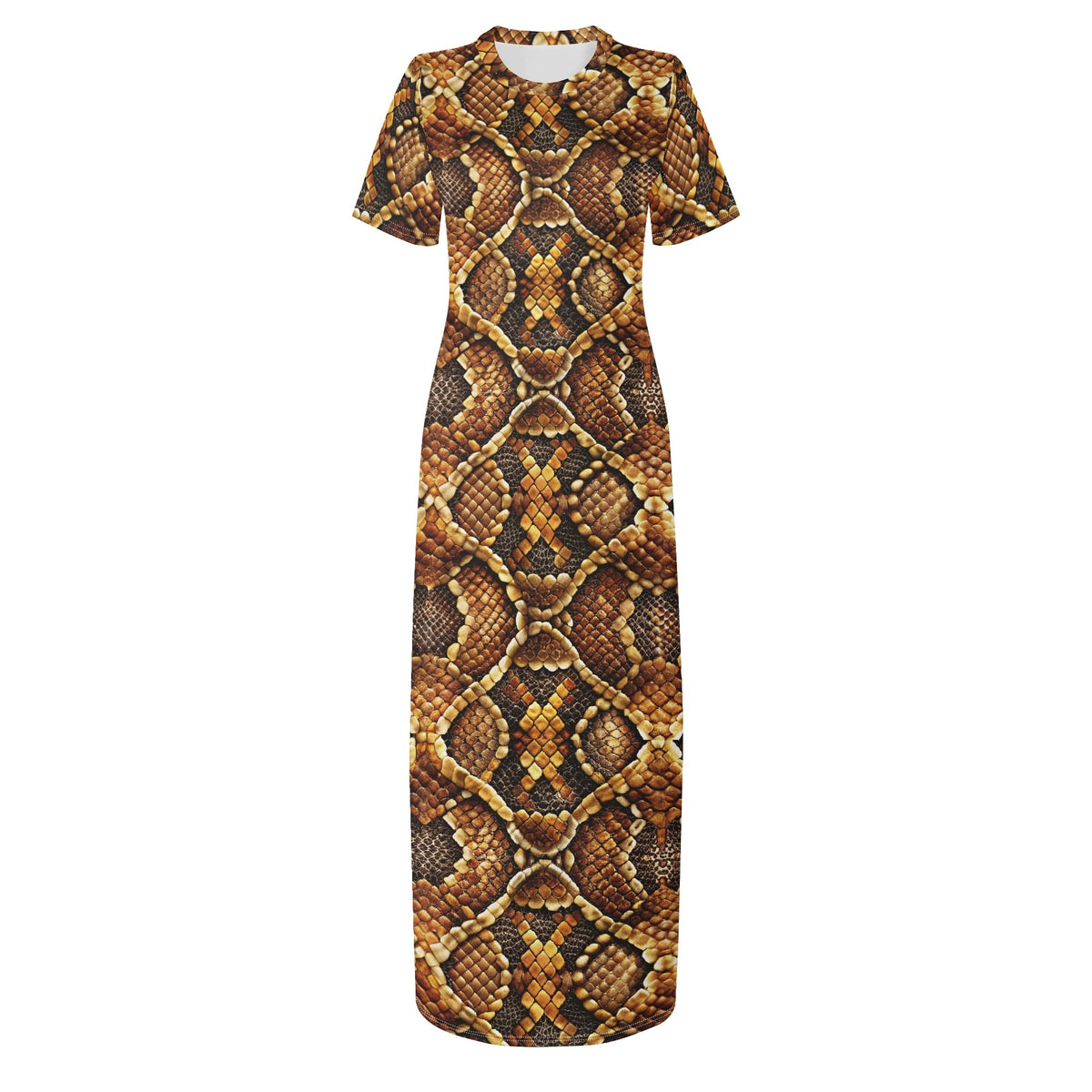 brown-scales-v5-bodycon-maxi-dress-long-dress-jlr-design-jlr-design-de-3 - JLR Design