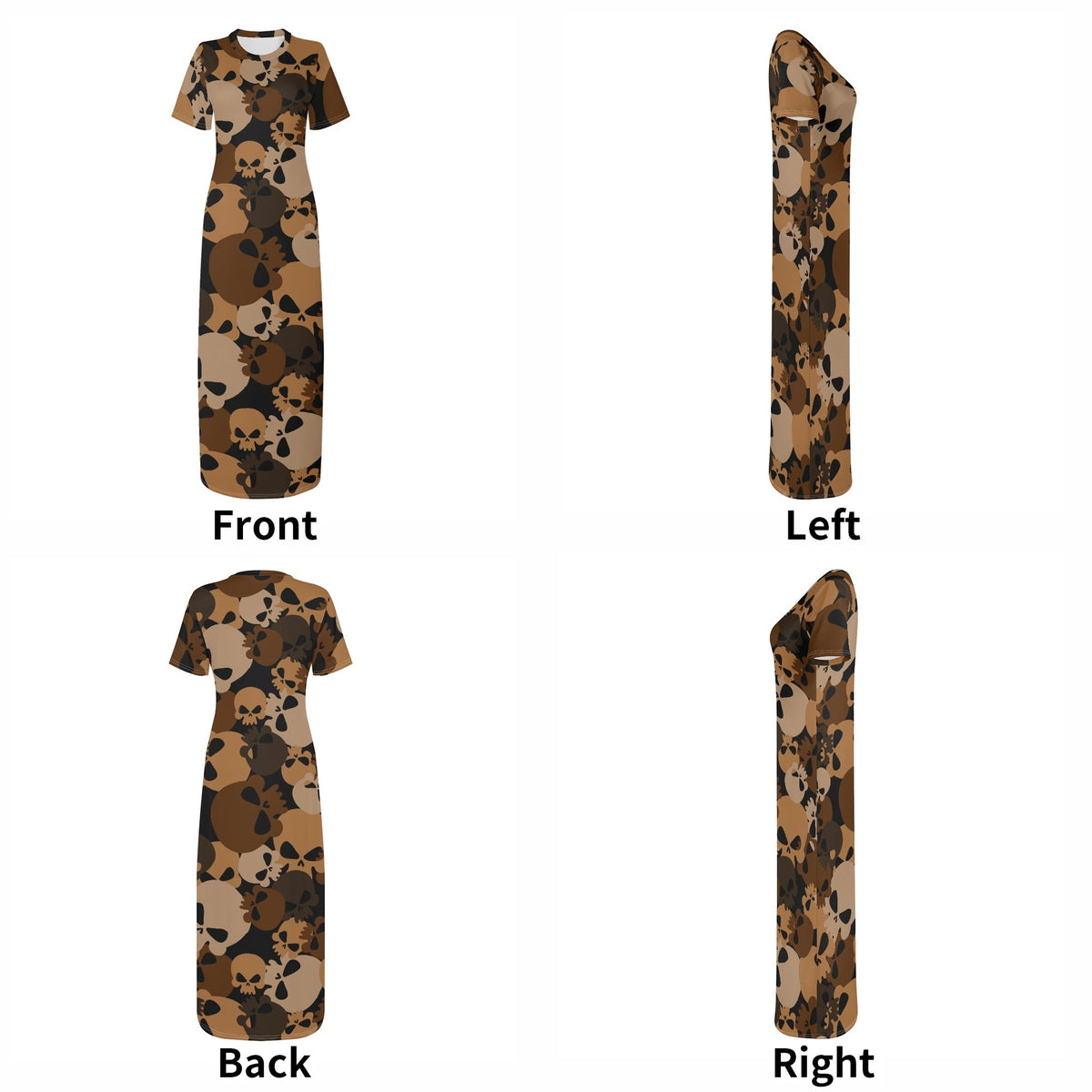 brown-skull-bodycon-maxi-dress-long-dress-jlr-design-jlr-design-de-7 - JLR Design