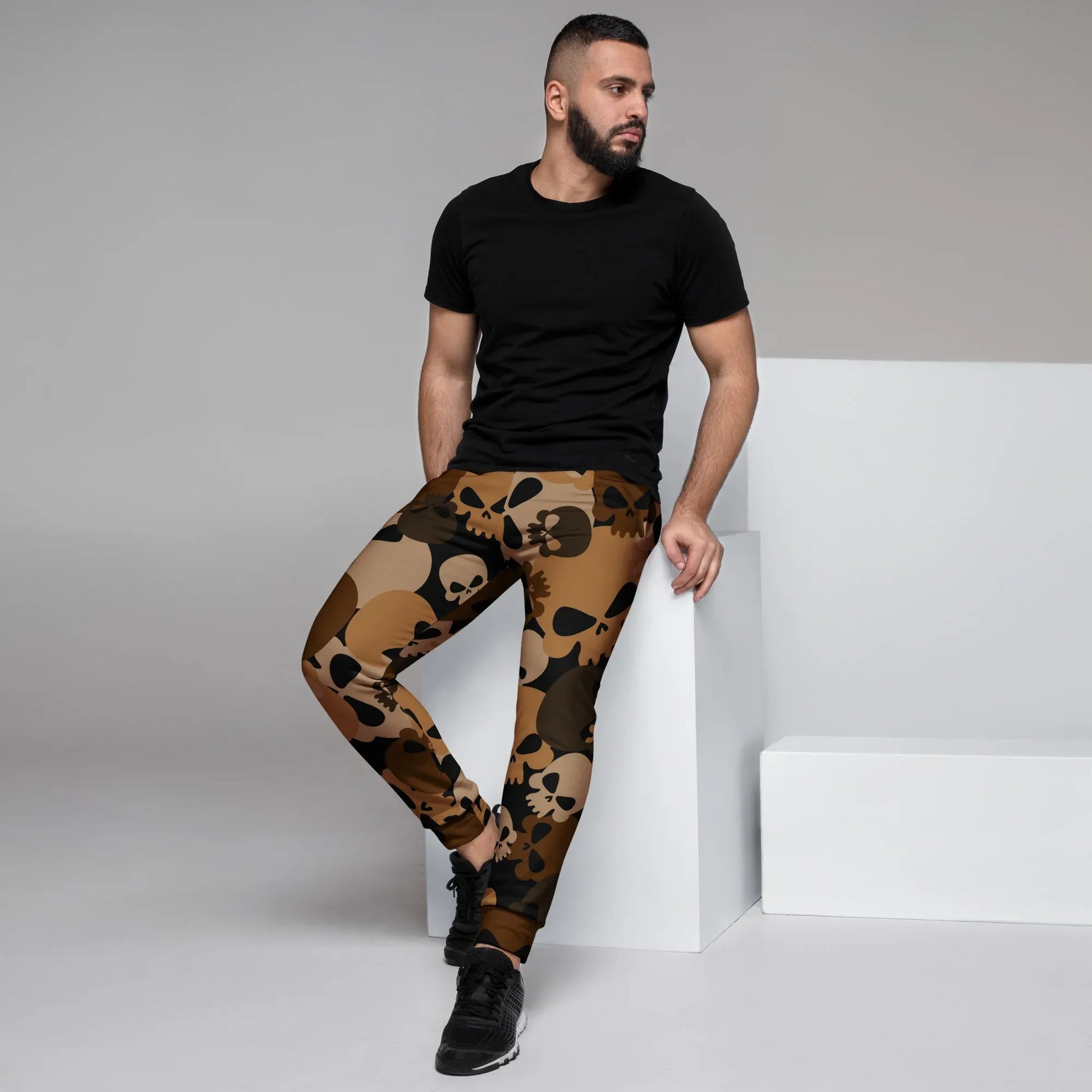 brown-skull-herren-jogginghose-jogginghose-jlr-design-5 - JLR Design
