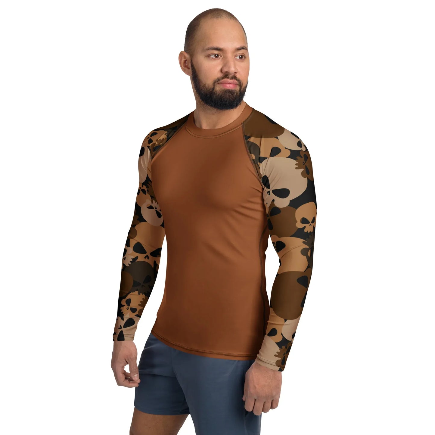 brown-skull-herren-rash-guard-rash-guard-jlr-design-7 - JLR Design