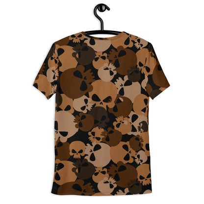 brown-skull-sport-t-shirt-fur-herren-sport-t-shirt-jlr-design-2 - JLR Design
