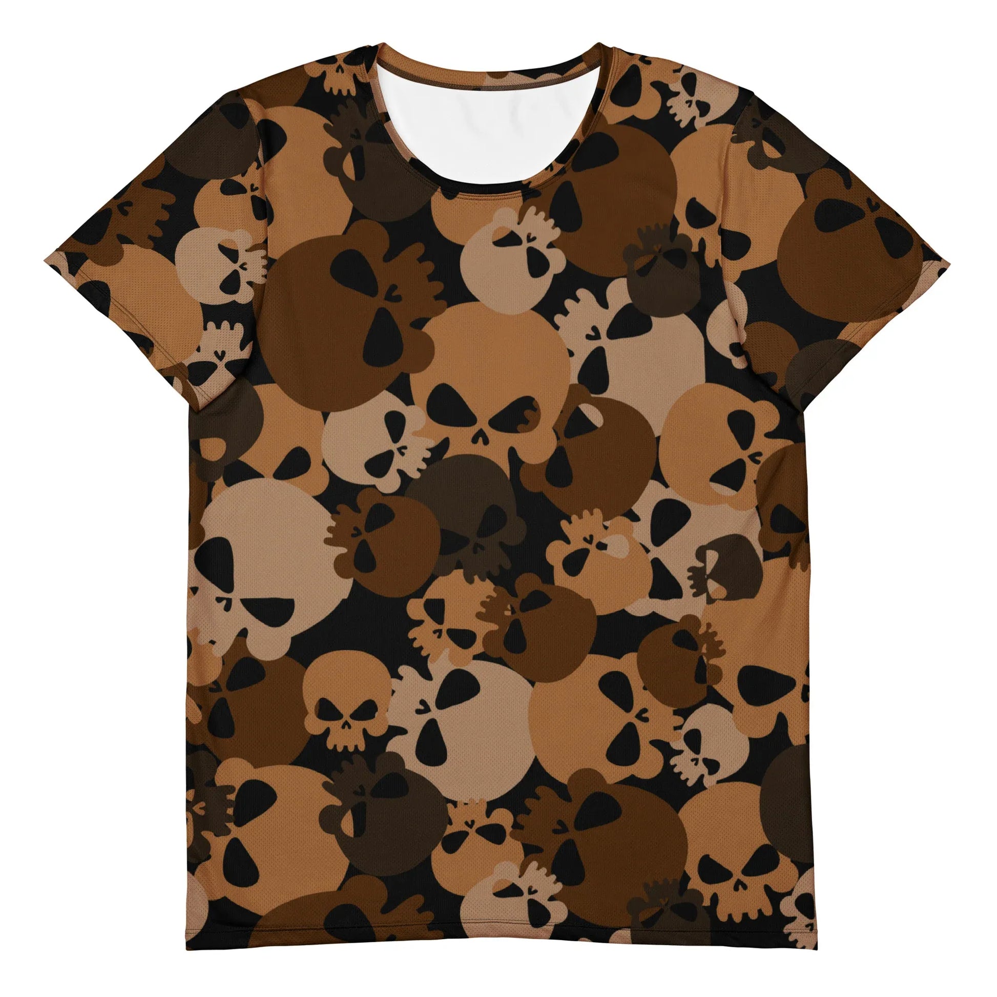 brown-skull-sport-t-shirt-fur-herren-sport-t-shirt-jlr-design-5 - JLR Design
