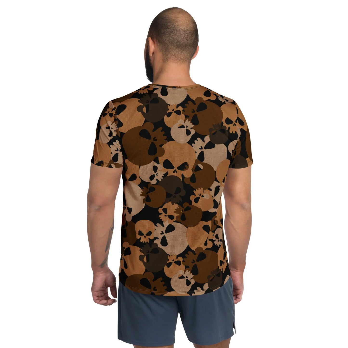 brown-skull-sport-t-shirt-fur-herren-sport-t-shirt-jlr-design-8 - JLR Design