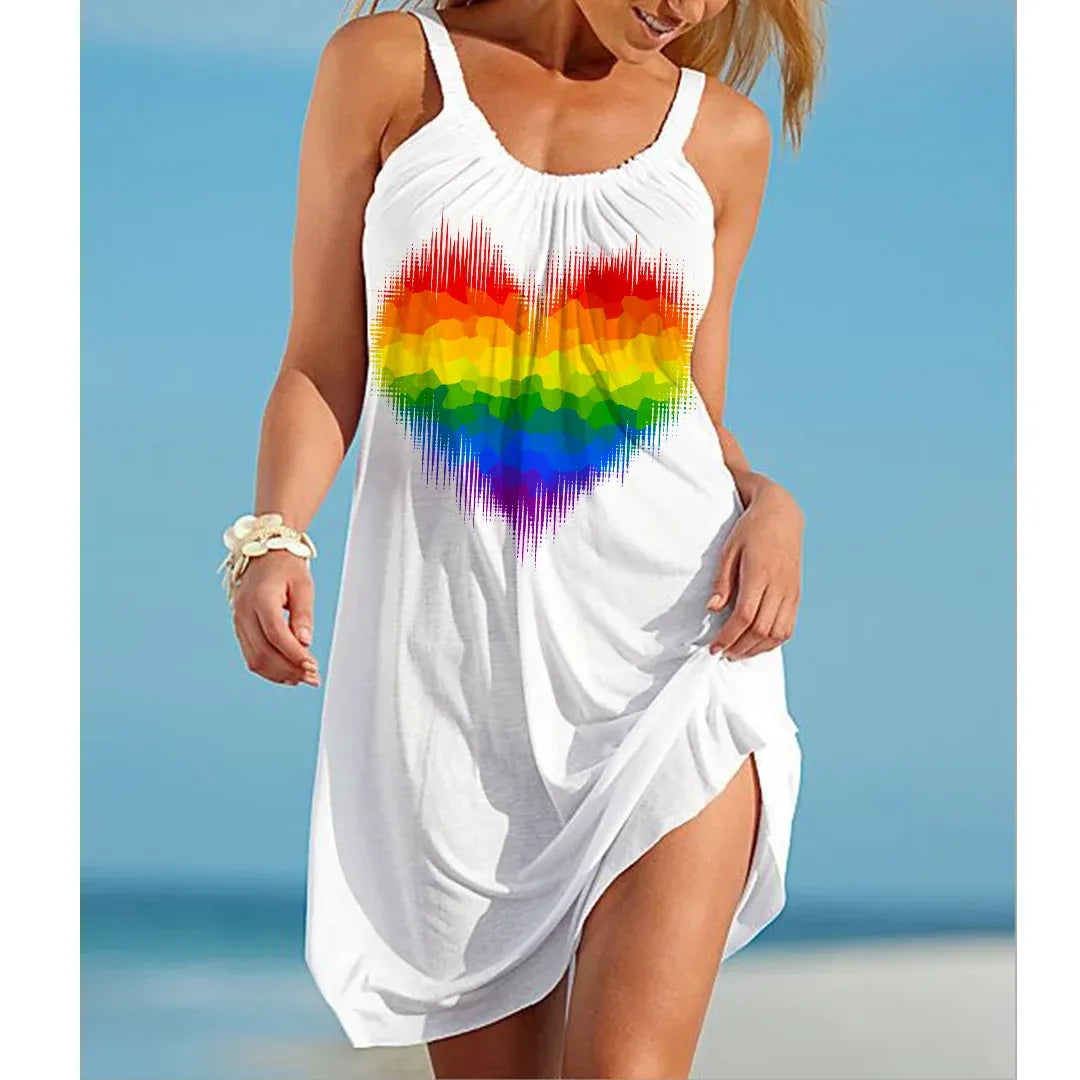 buntes-rainbow-midi-sommerkleid-kleid-jlr-design-7 - JLR Design
