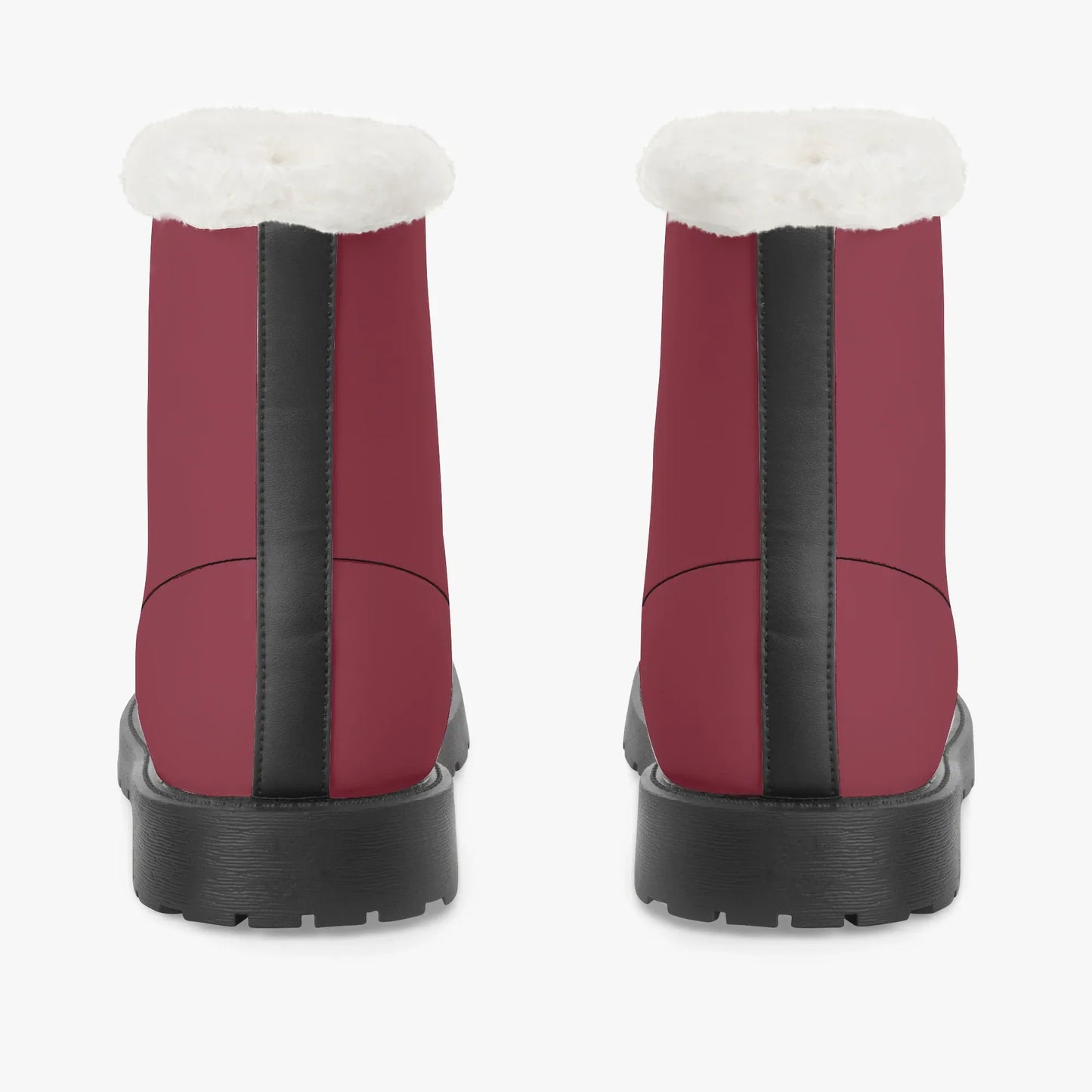 burgund-faux-fur-leder-boots-boots-jlr-design-6 - JLR Design