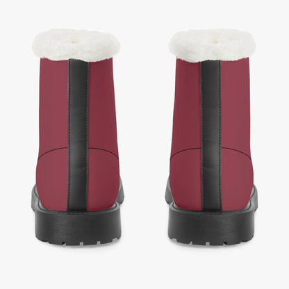 burgund-faux-fur-leder-boots-boots-jlr-design-6 - JLR Design