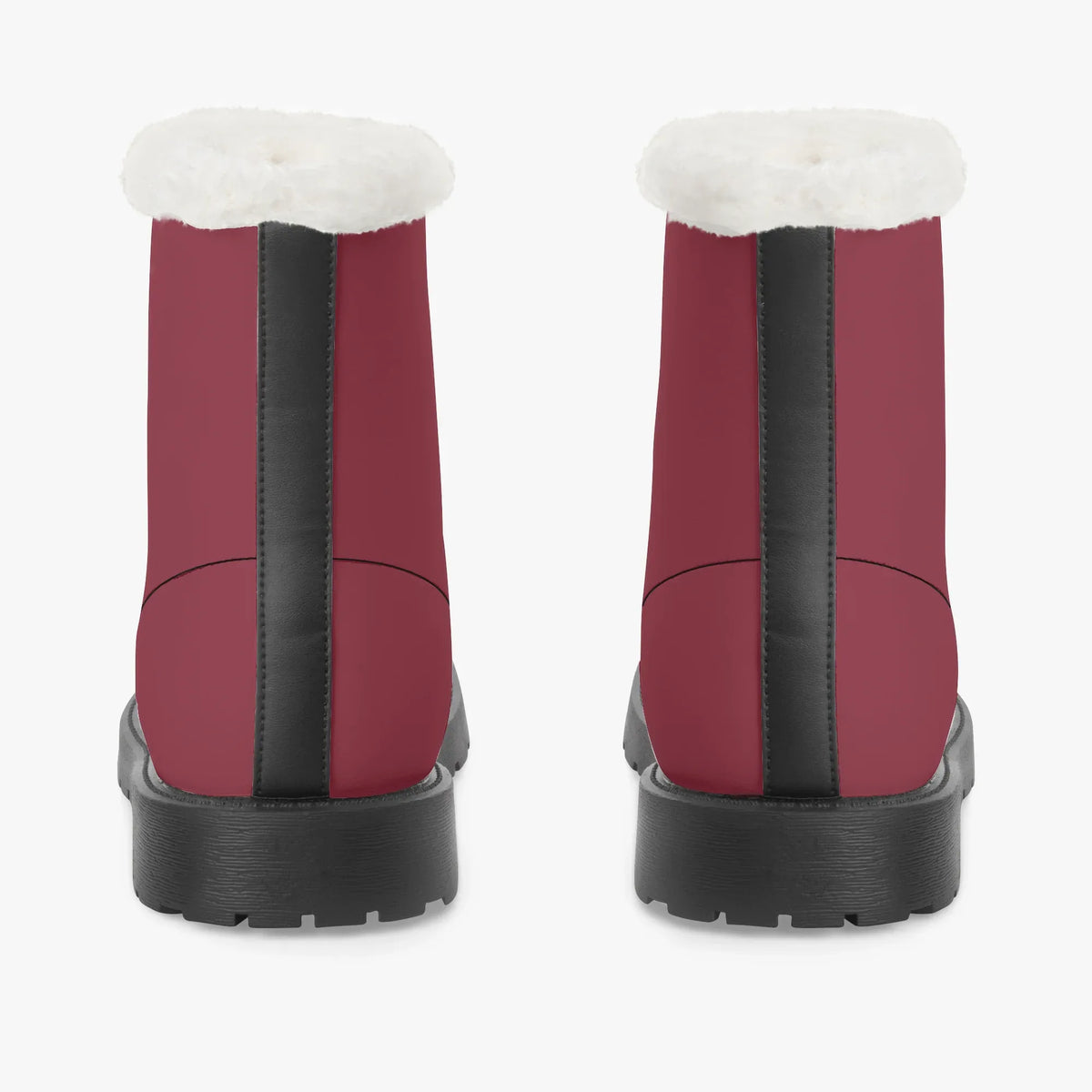 burgund-faux-fur-leder-boots-boots-jlr-design-jlr-design-de-6 - JLR Design