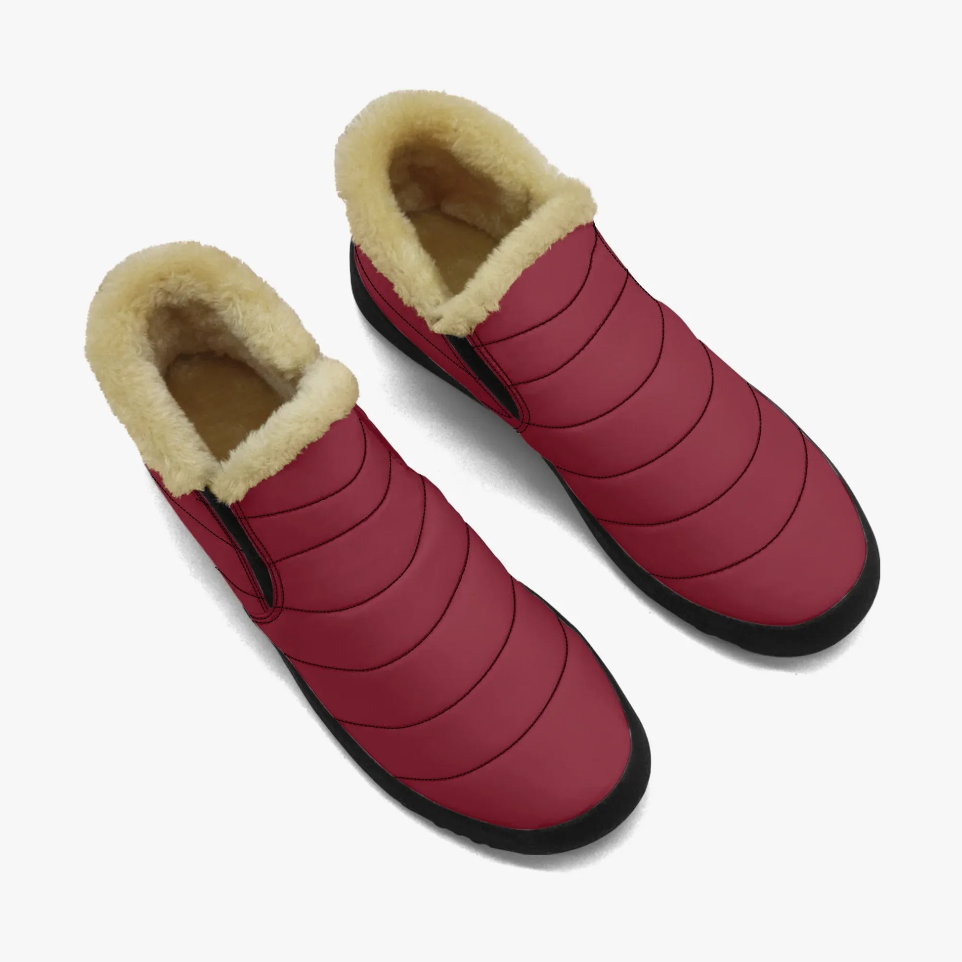 burgund-faux-fur-slipper-slipper-jlr-design-2 - JLR Design