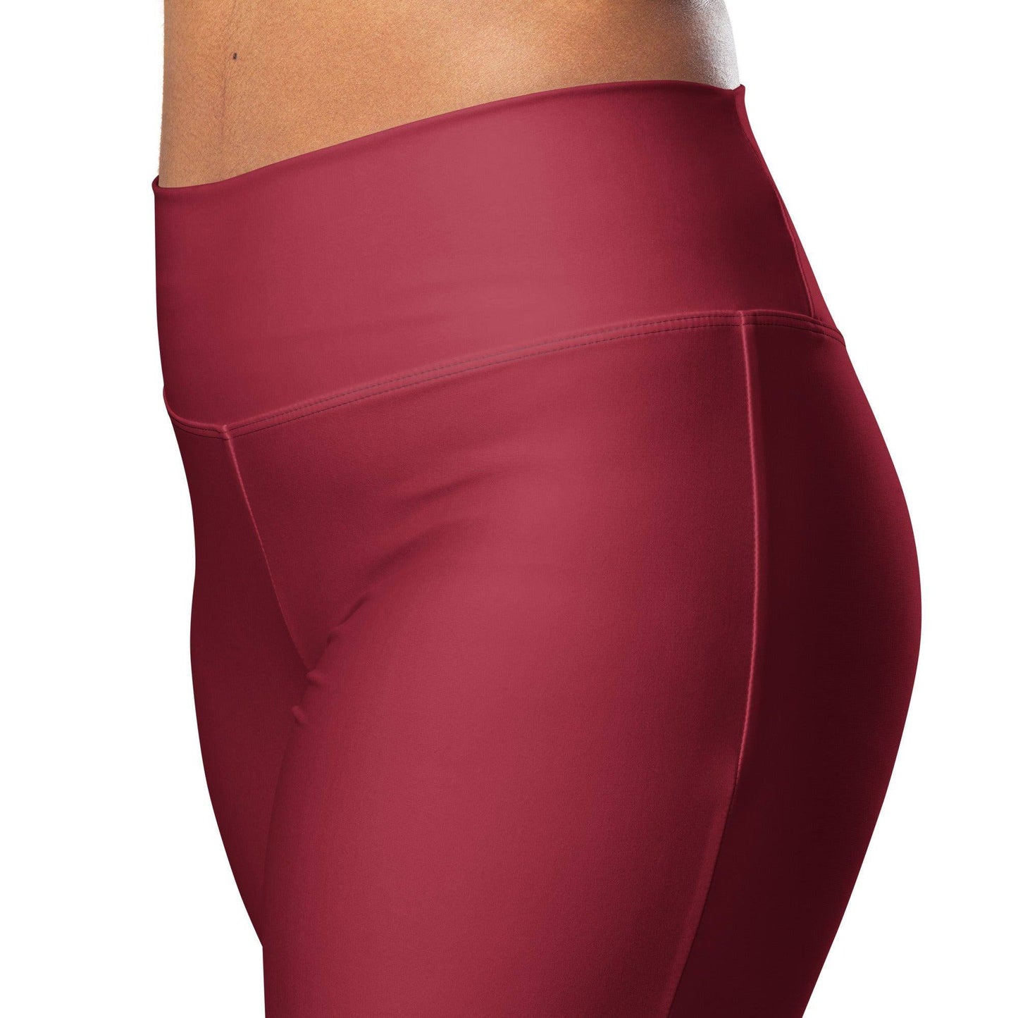 burgund-high-waist-flare-leggings-flare-leggings-jlr-design-10 - JLR Design