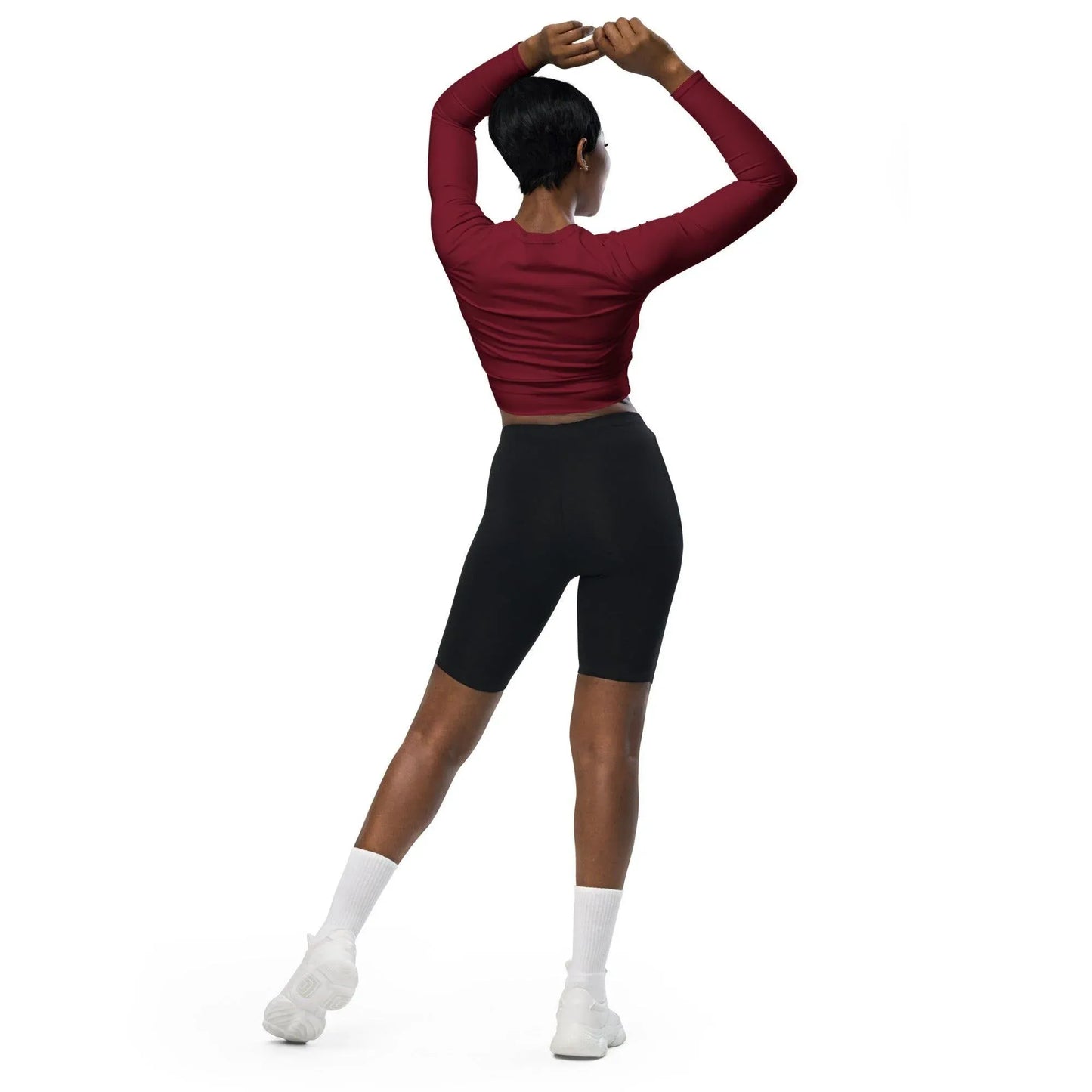burgund-long-sleeve-damen-crop-top-long-sleeve-crop-top-jlr-design-3 - JLR Design