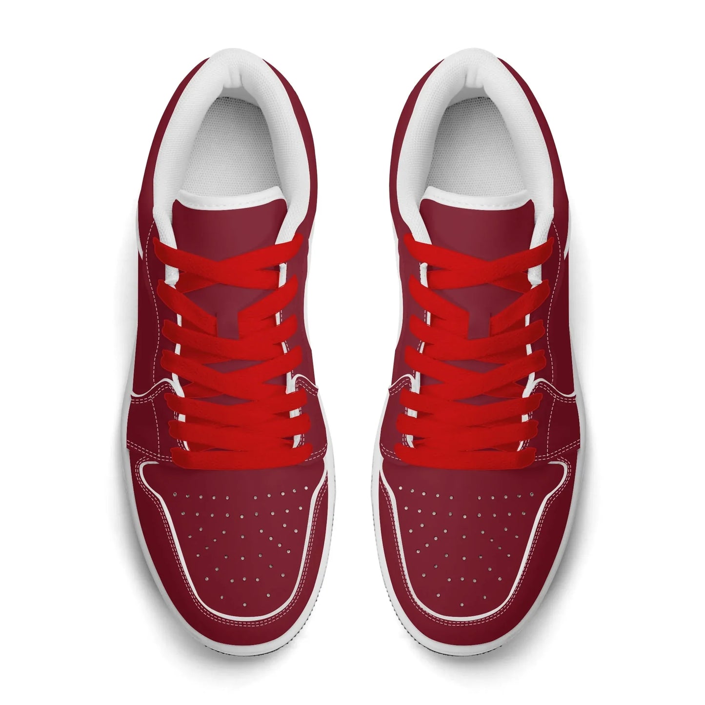 burgund-low-top-leder-sneaker-fur-damen-sneaker-jlr-design-7 - JLR Design