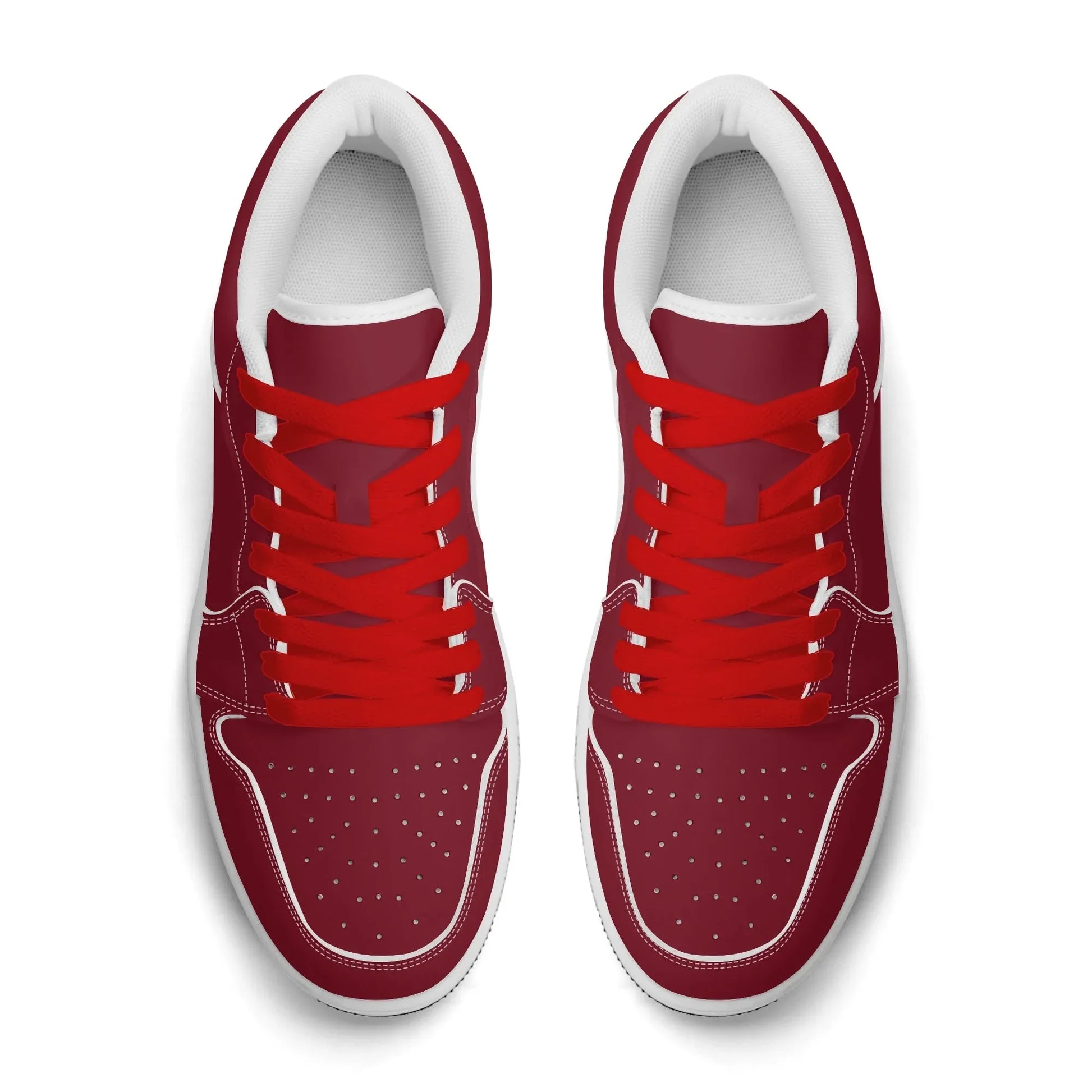 burgund-low-top-leder-sneaker-fur-damen-sneaker-jlr-design-7 - JLR Design