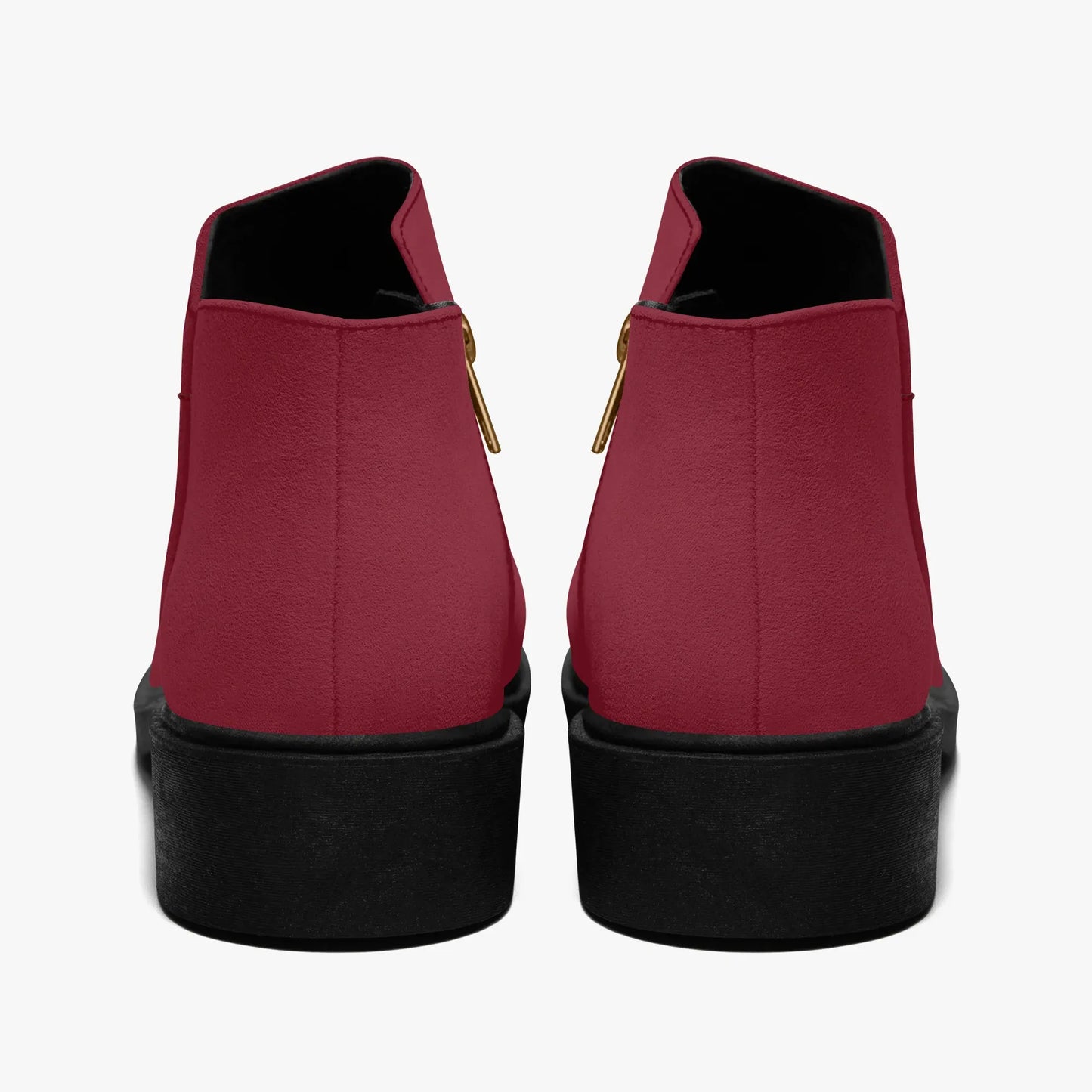 burgunde-elegante-reissverschluss-stiefeletten-stiefeletten-jlr-design-2 - JLR Design