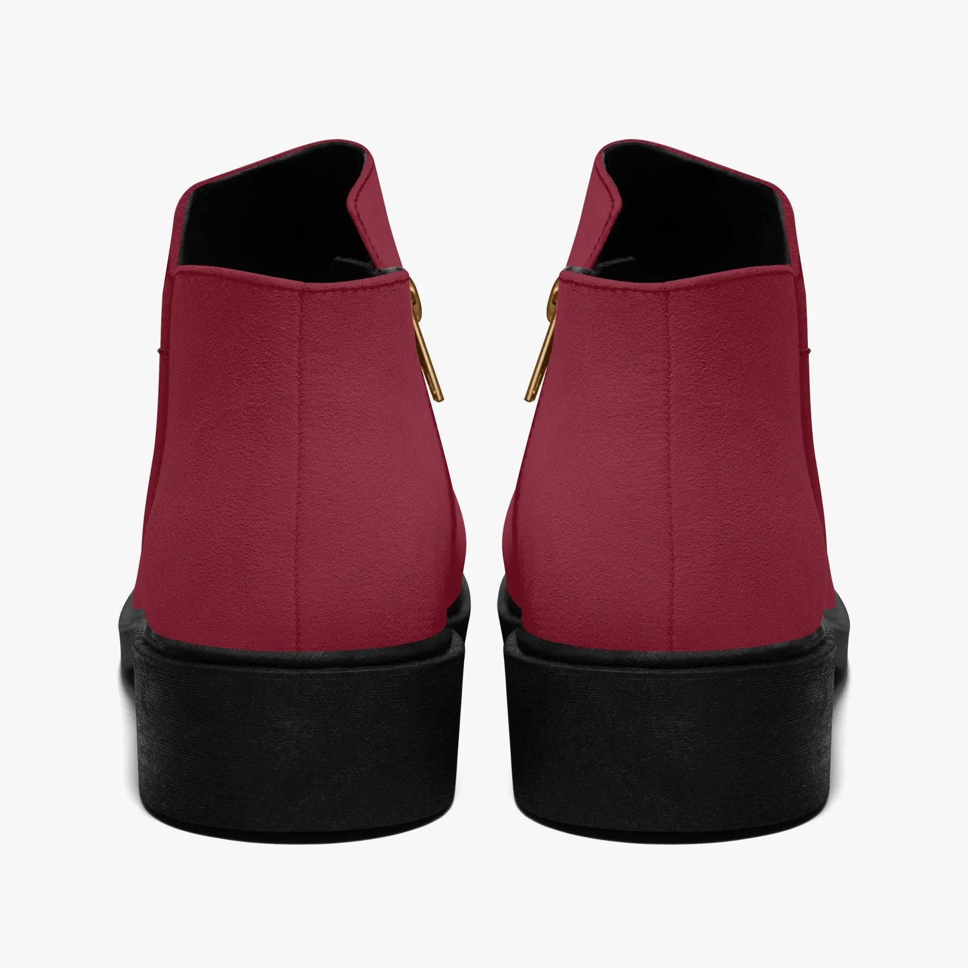 burgunde-elegante-reissverschluss-stiefeletten-stiefeletten-jlr-design-2 - JLR Design