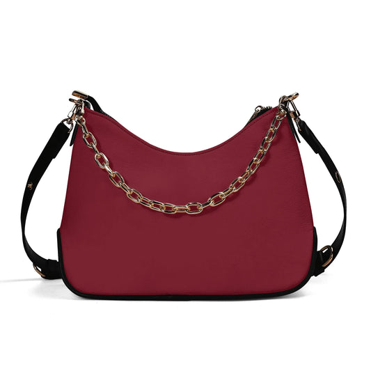 burgunde-elegante-umhangetasche-mit-kette-umhangetasche-jlr-design-1 - JLR Design