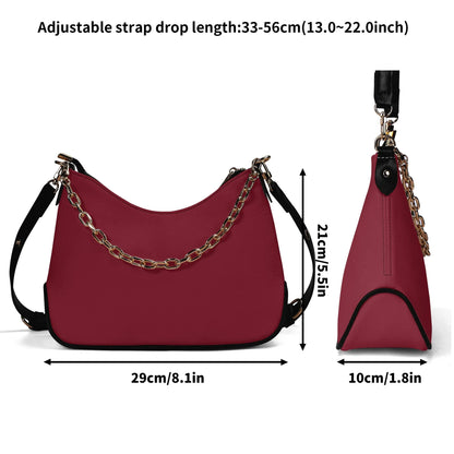 burgunde-elegante-umhangetasche-mit-kette-umhangetasche-jlr-design-7 - JLR Design