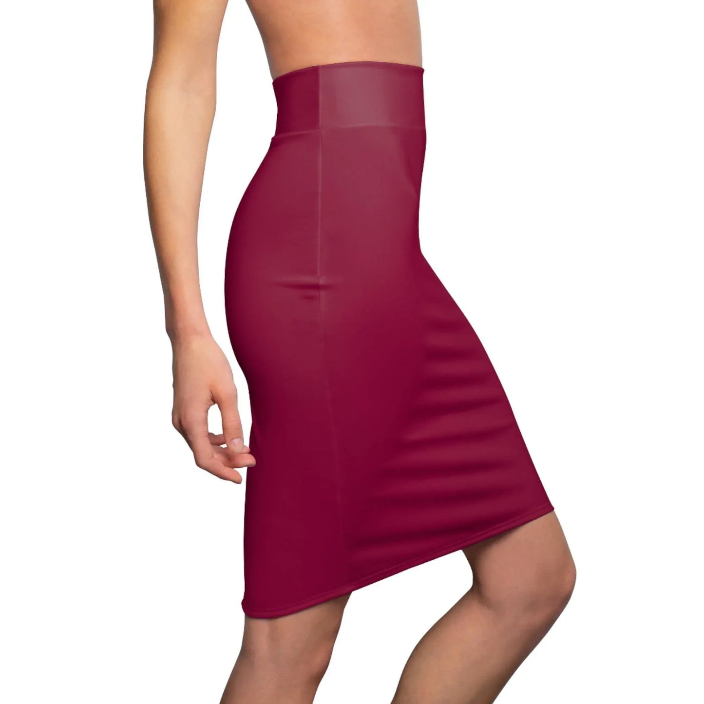 burgundy-bleistiftrock-fur-damen-eleganter-mid-waist-rock-mit-stretch-komfort-bleistiftrock-jlr-design-2 - JLR Design