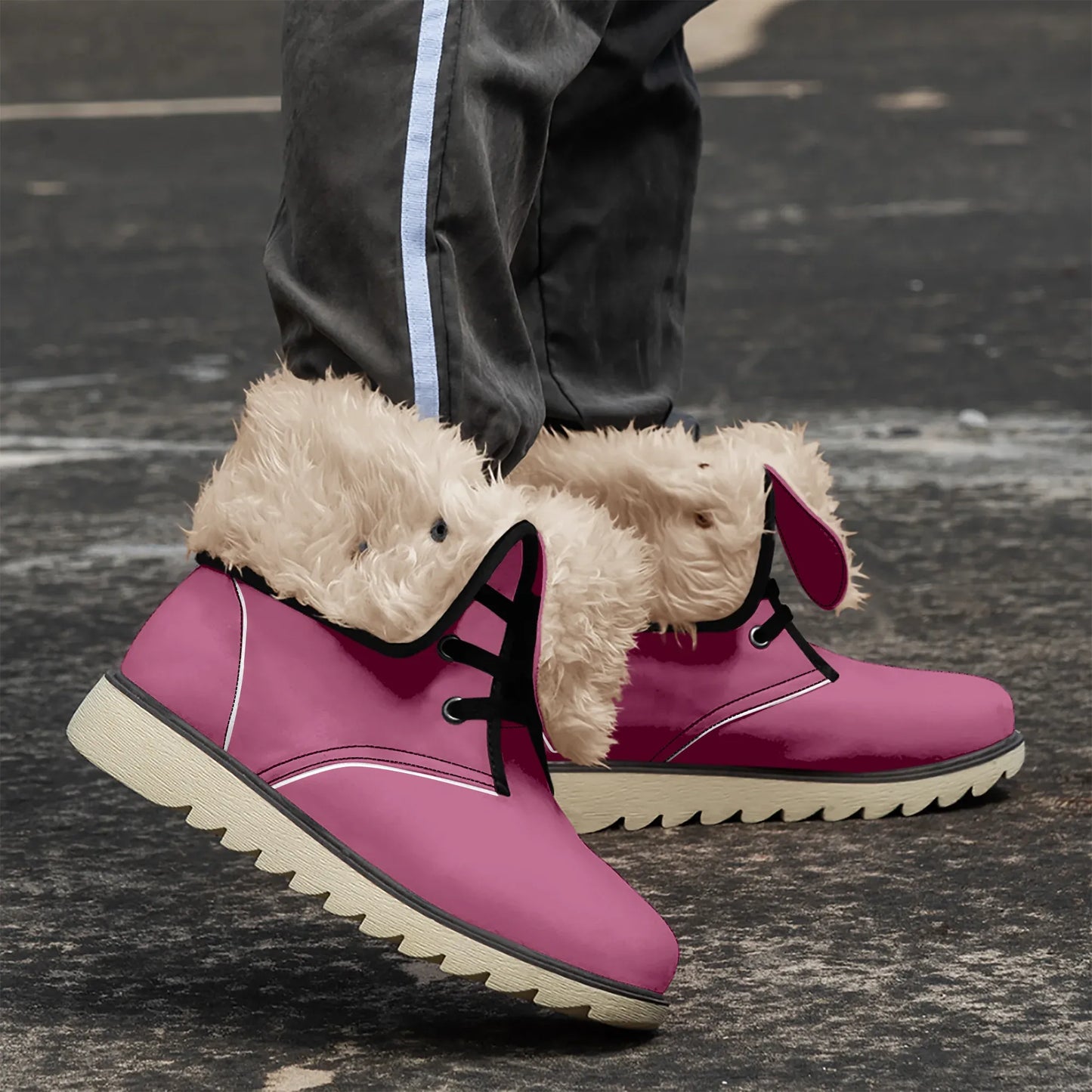 burgundy-chic-boots-mit-pluschfutter-boots-jlr-design-1 - JLR Design