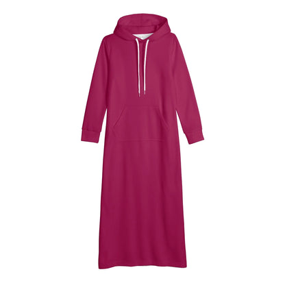 burgundy-damen-maxi-hoodiekleid-knochellanges-kapuzenkleid-aus-weich-angerautem-fleece-hoodiekleid-jlr-design-4 - JLR Design