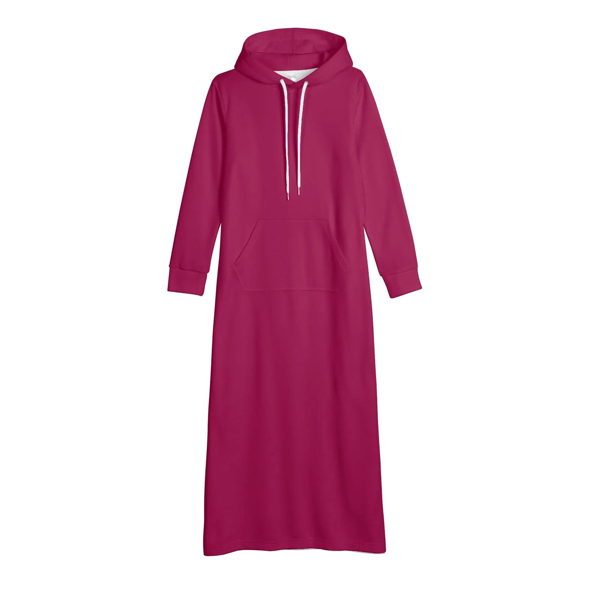 burgundy-damen-maxi-hoodiekleid-knochellanges-kapuzenkleid-aus-weich-angerautem-fleece-hoodiekleid-jlr-design-jlr-design-de-4 - JLR Design