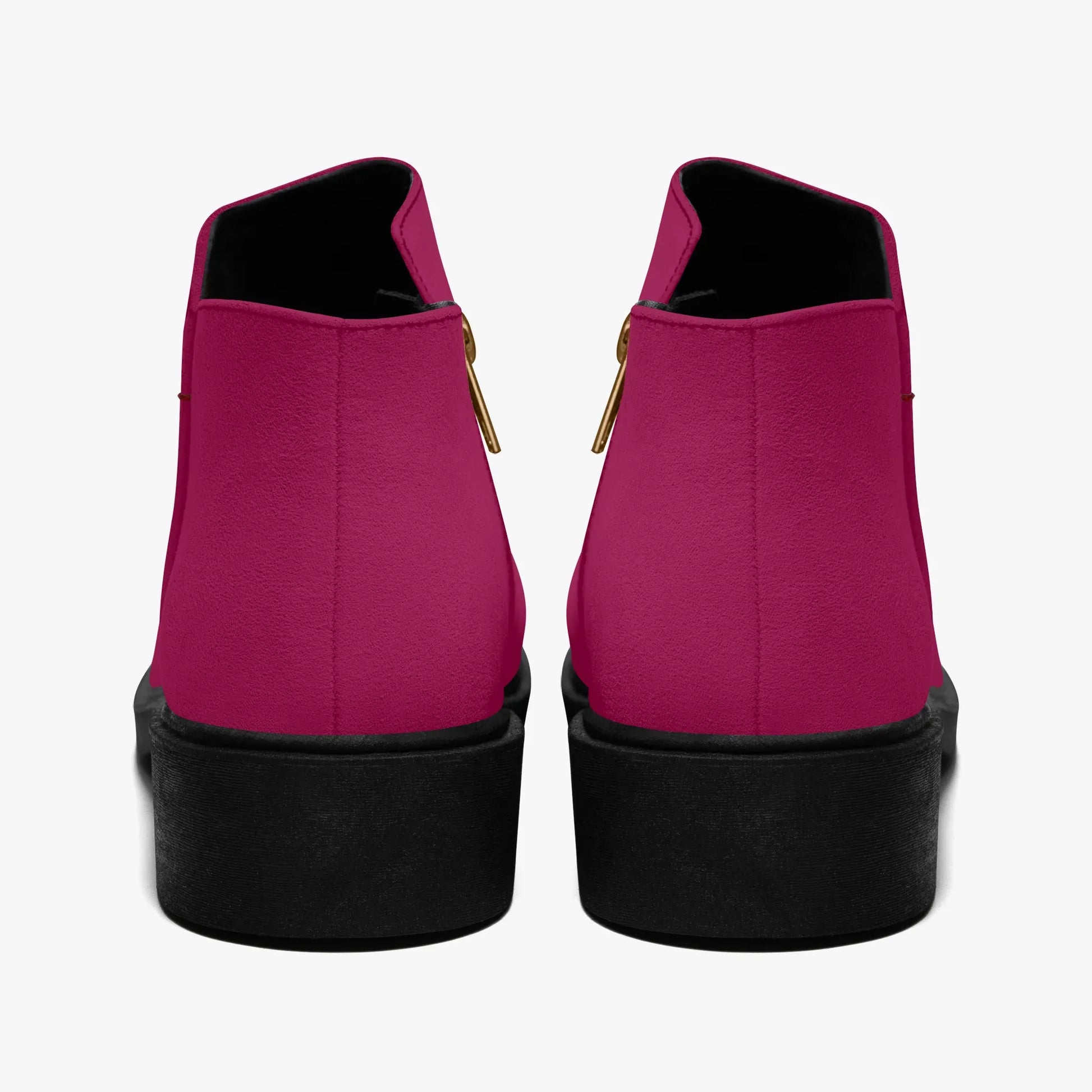 burgundy-elegante-reissverschluss-stiefeletten-stiefeletten-jlr-design-2 - JLR Design