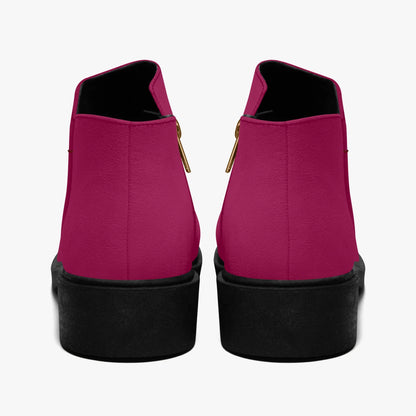 burgundy-elegante-reissverschluss-stiefeletten-stiefeletten-jlr-design-2 - JLR Design