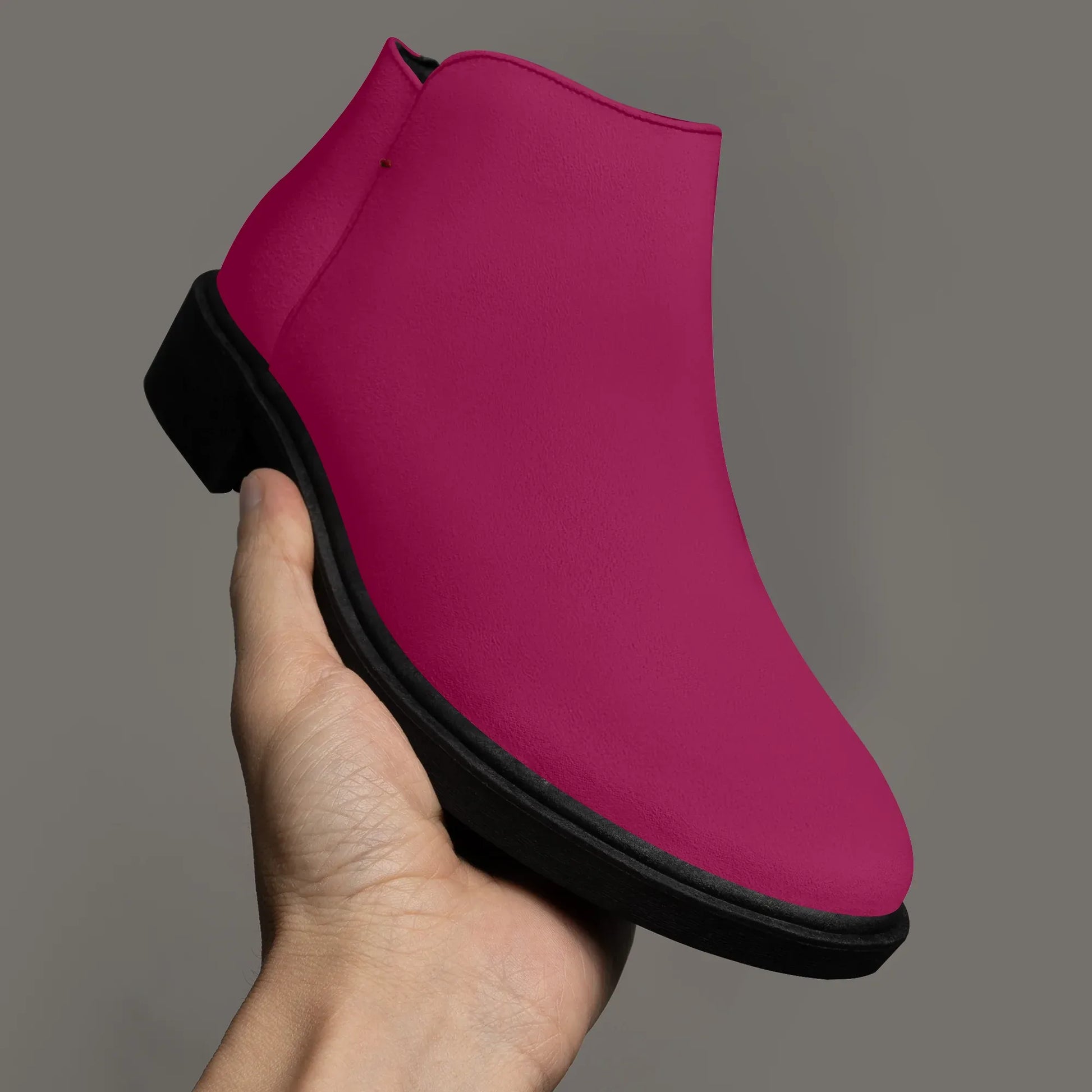 burgundy-elegante-reissverschluss-stiefeletten-stiefeletten-jlr-design-3 - JLR Design