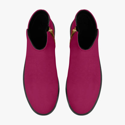 burgundy-elegante-reissverschluss-stiefeletten-stiefeletten-jlr-design-7 - JLR Design