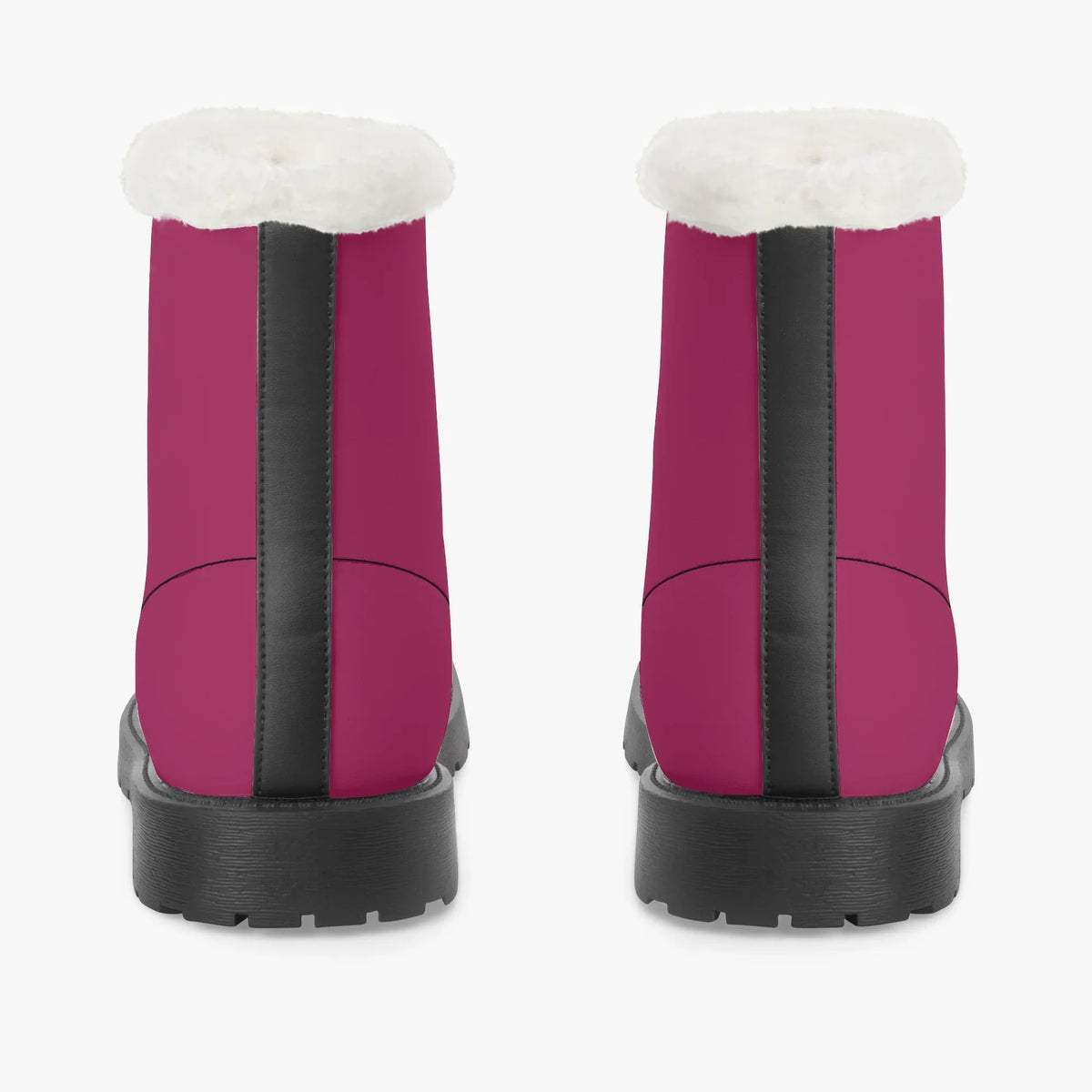 burgundy-faux-fur-leder-boots-boots-jlr-design-jlr-design-de-6 - JLR Design