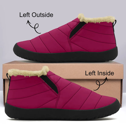 burgundy-faux-fur-slipper-slipper-jlr-design-1 - JLR Design
