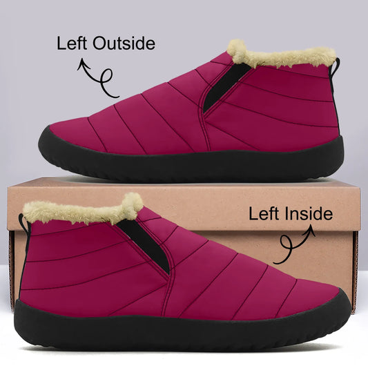 burgundy-faux-fur-slipper-slipper-jlr-design-1 - JLR Design